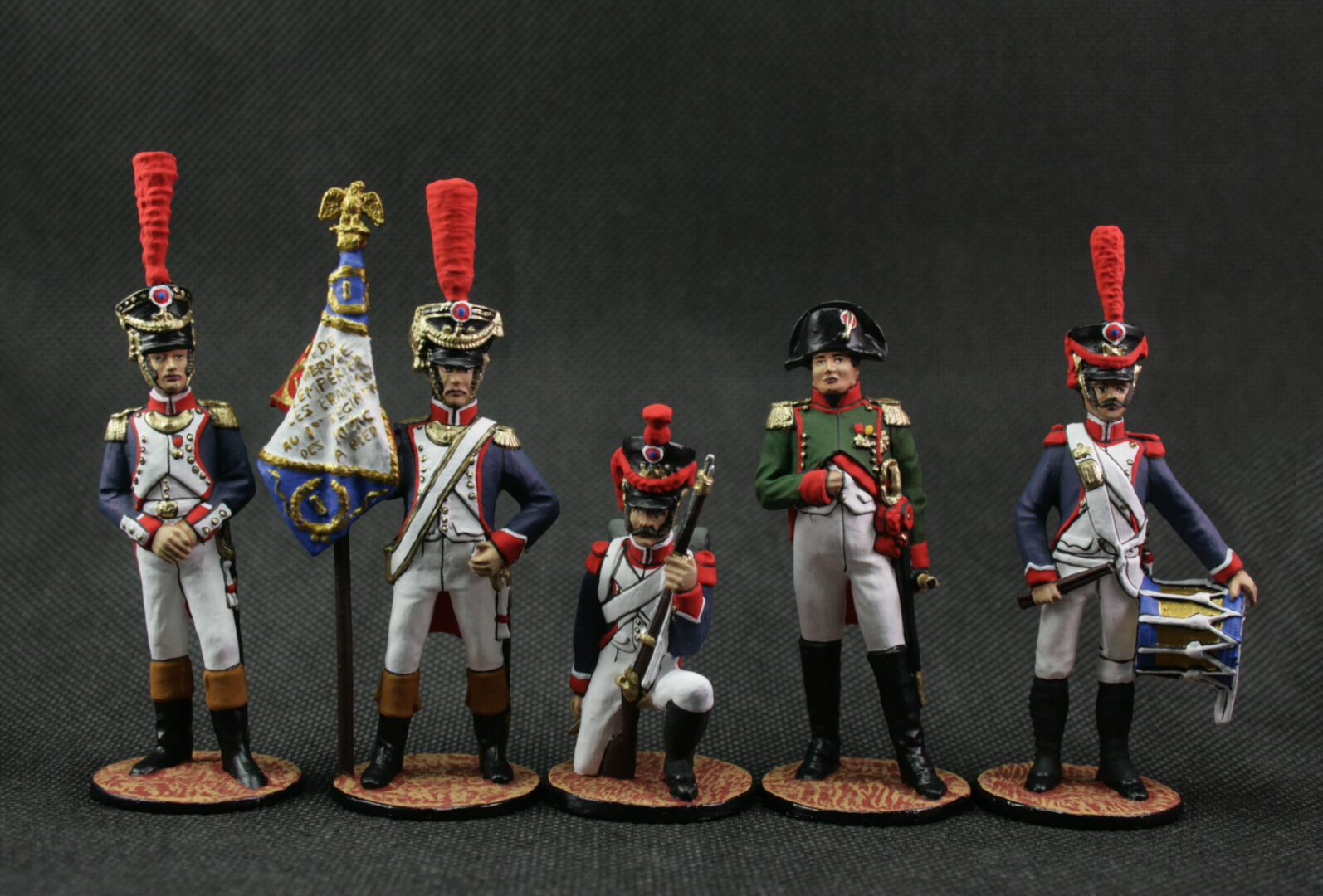 Tin soldier 54 mm Painted Set of tin soldiers Napoleon 1812. Historical Miniature Napoleonic