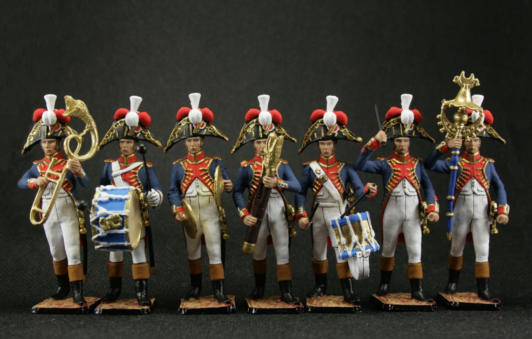 Tin soldier 54 mm Model Set of tin soldiers First set Band of the Grenadier Regiment France 1812 Historical Miniature Napoleonic - Image 2