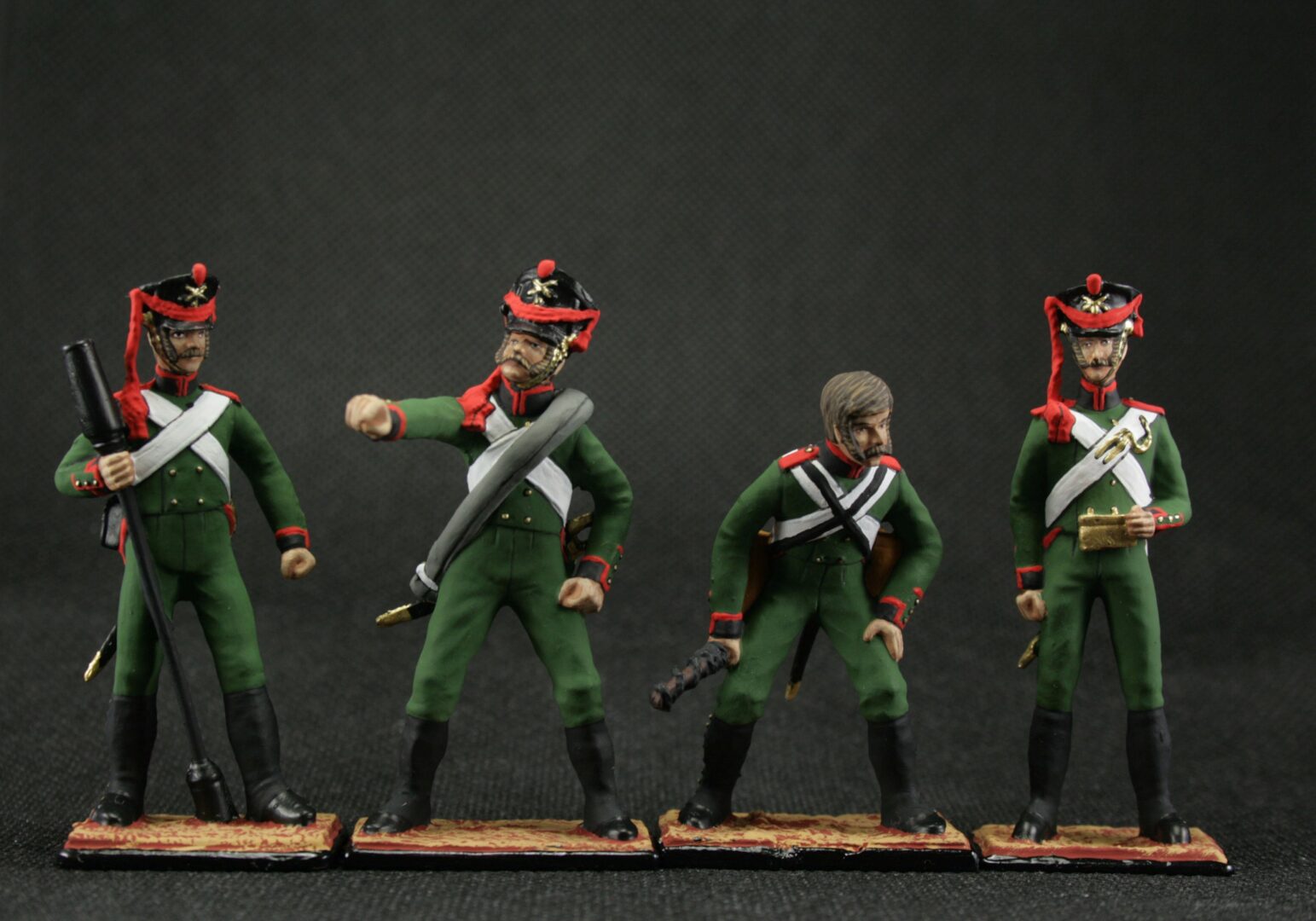 Tin soldier 54 mm Set of 5 pieces tin soldiers Artillery A gun 1812 Historical Miniature Napoleonic - Image 2