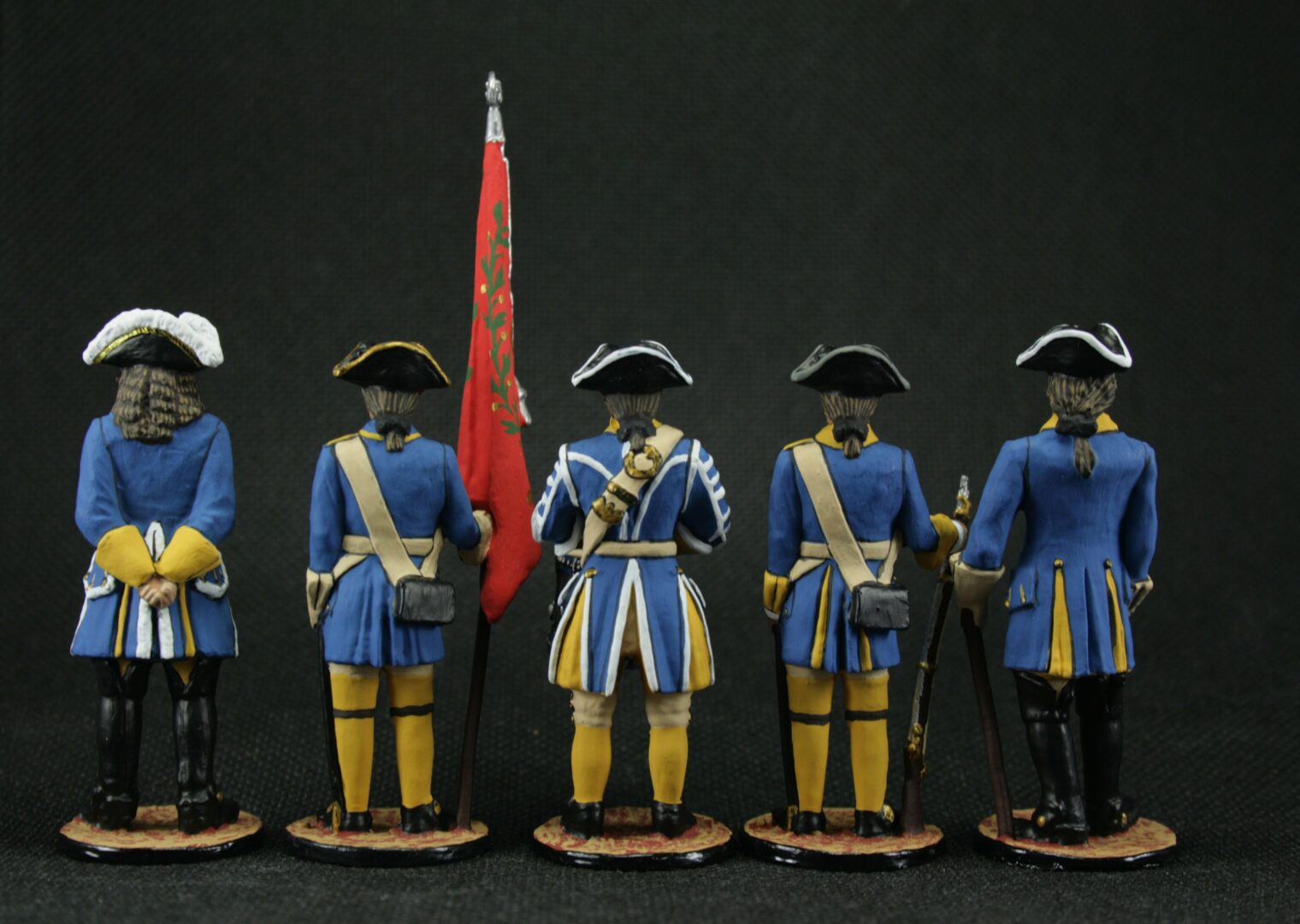 Tin toy soldier 54 mm Model Set of 5 soldiers Swedes Northern war. 1700-1721 - Image 2