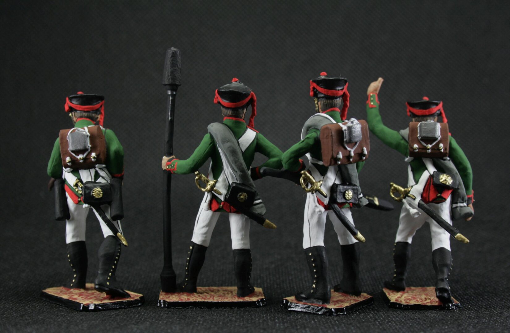 Tin soldier 54 mm Set of 5 pieces tin soldiers Artillery A gun 1812 Historical Miniature Napoleonic - Image 3