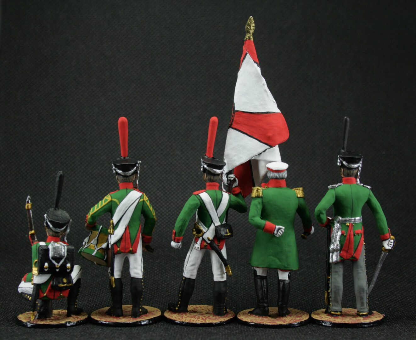 Tin soldier 54 mm Set of tin soldiers Napoleon 1812. Historical Miniature Napoleonic Kutuzov. Borodino - Image 2