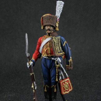 Painted tin soldier 54 mm Scale 1/32 Historical Miniature Napoleonic wars. Imperial Guard. France, 1804-15