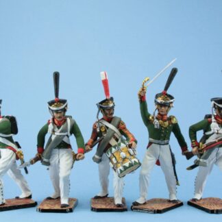 Tin toy soldier 54 mm Scale 1/32 Set of 5 tin soldiers Napoleon 1812. Historical Miniature Napoleonic