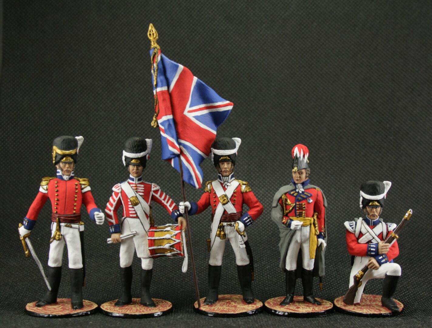 Tin soldier 54 mm Model Set of tin soldiers Great Britain 1812 Historical Miniature Napoleonic