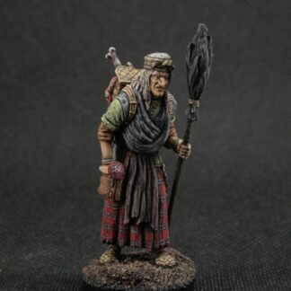 Collectible tin toy soldier 54 mm Model Painted Historical Miniature Fantasy fairy tale figurine. baba yaga