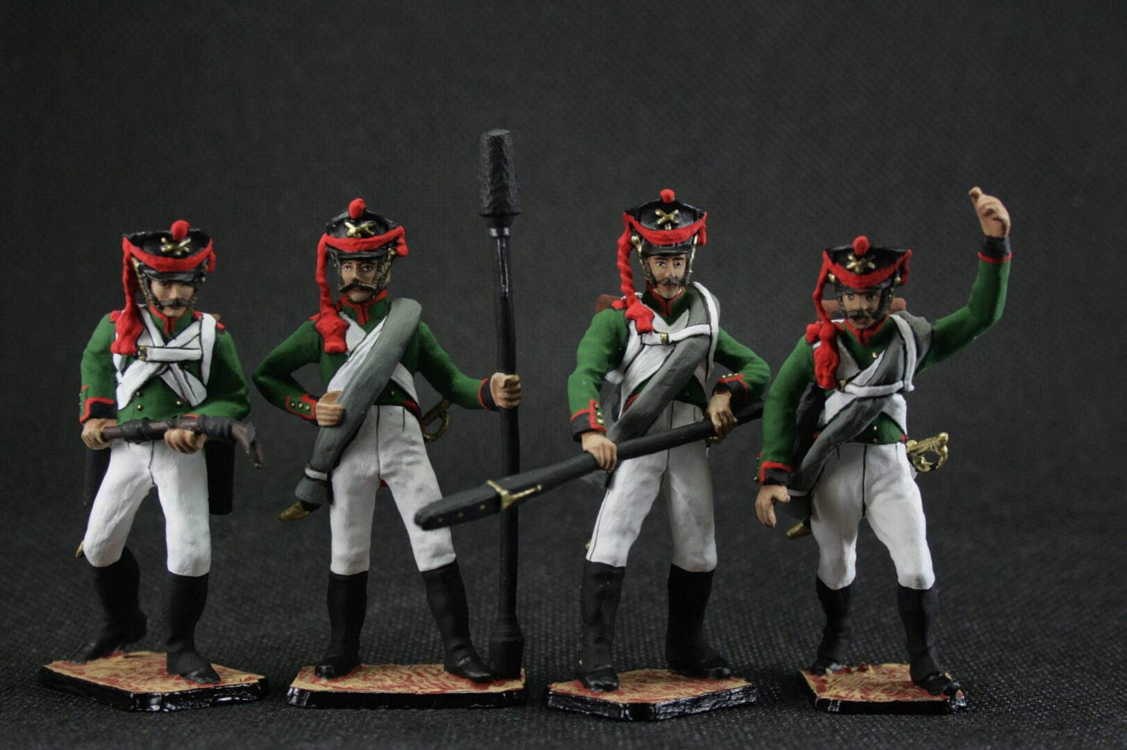 Tin soldier 54 mm Set of 5 pieces tin soldiers Artillery A gun 1812 Historical Miniature Napoleonic - Image 2