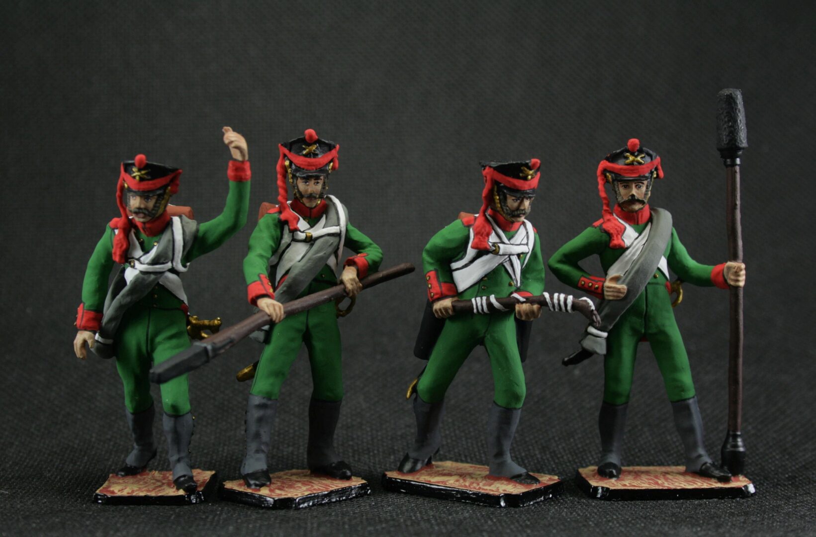 Tin soldier 54 mm Set of 5 tin figurines Artillery A gun 1812 Historical Miniature Napoleonic wars - Image 2
