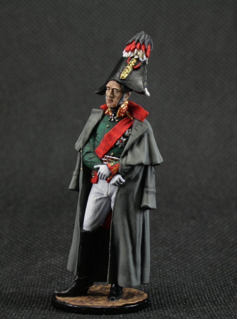 Painted tin soldier 54 mm Scale 1/32 Historical Miniature Napoleonic wars. General of Infantry M.B. Barclay de Tolly - Image 3