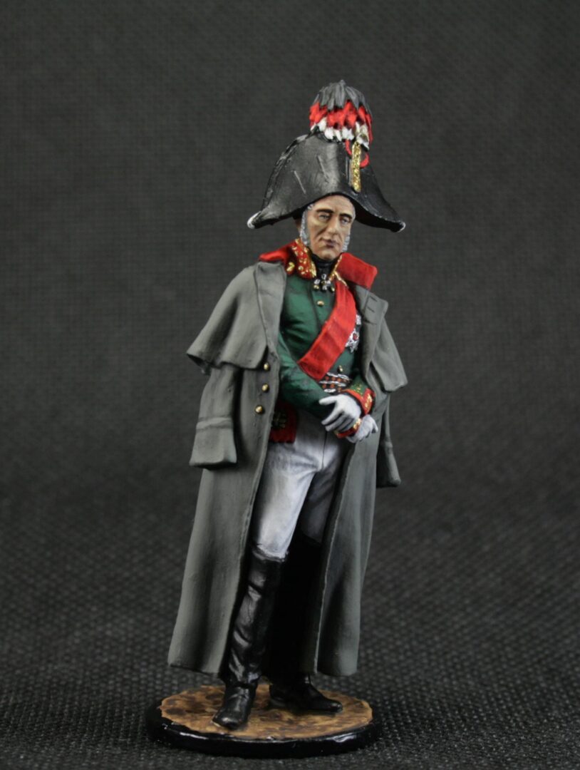 Painted tin soldier 54 mm Scale 1/32 Historical Miniature Napoleonic wars. General of Infantry M.B. Barclay de Tolly - Image 6