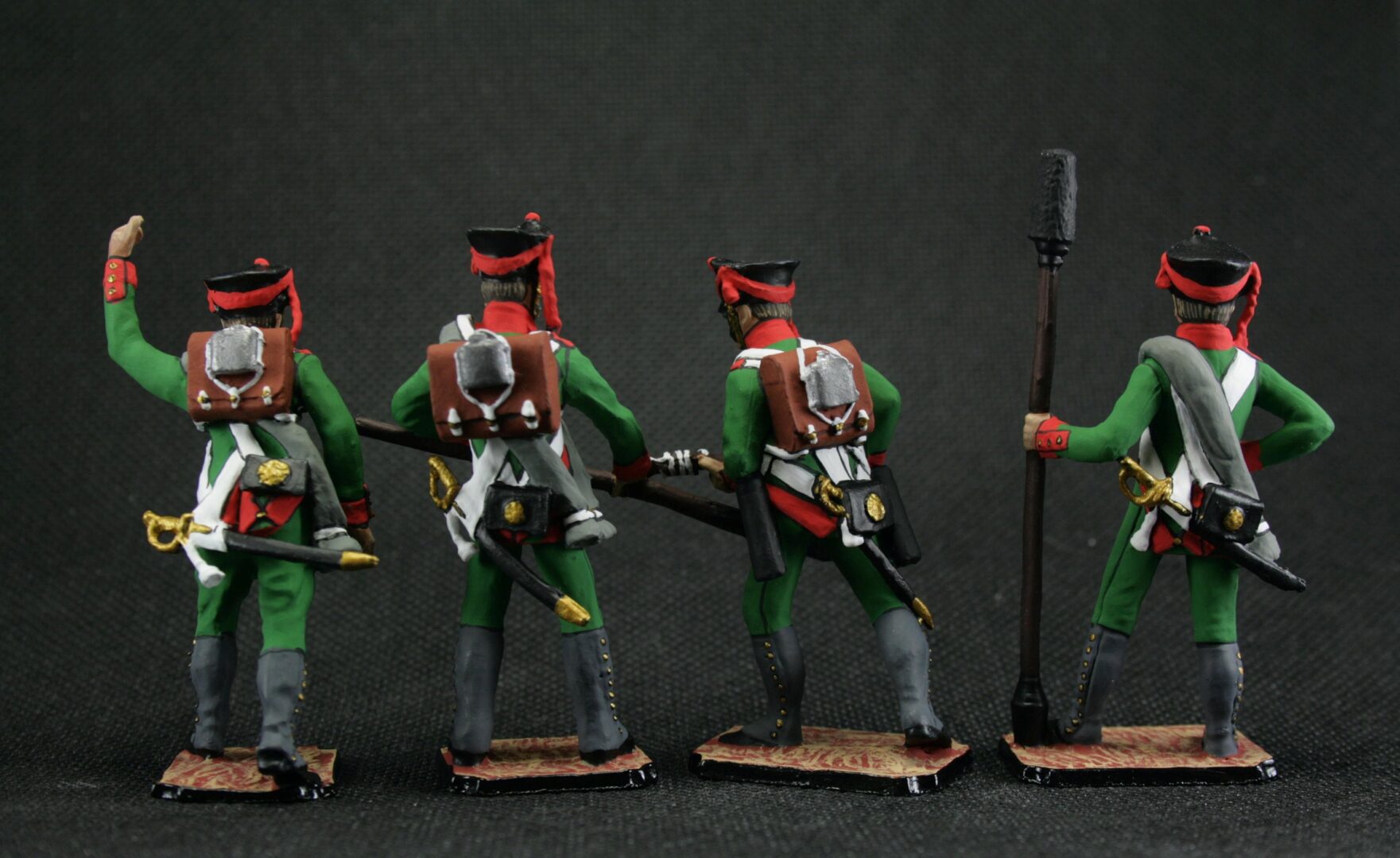 Tin soldier 54 mm Set of 5 tin figurines Artillery A gun 1812 Historical Miniature Napoleonic wars - Image 3