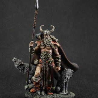 collectible tin toy soldier 54 mm Painted Model Scale 1:32 Historical Miniature Viking, Odin