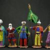 Set of 5 soldiers Painted Tin toy soldier 54 mm Model Scale 1:32 Turks