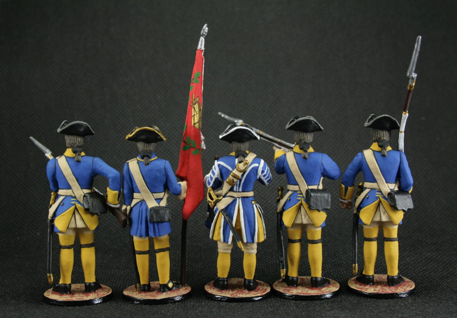 Tin toy soldier 54 mm Model Set of 5 soldiers Swedes Northern war. 1700-1721 - Image 3