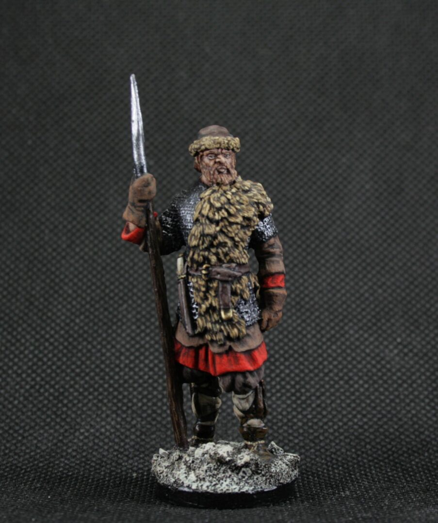 Painted tin toy soldier 54 mm Model Scale 1/32 Historical Miniature Viking gift for a man