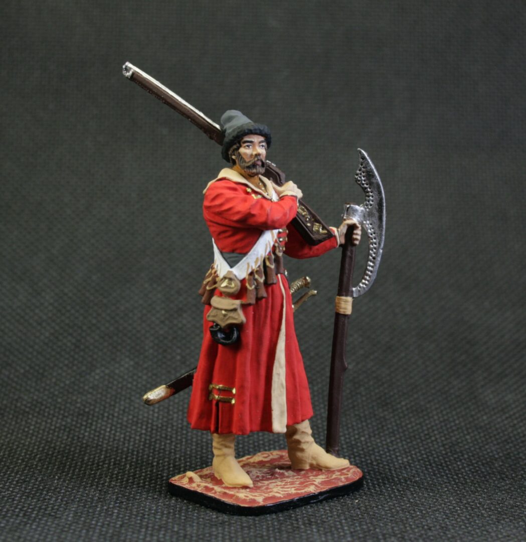 Collectible tin toy soldier 54 mm Painted Historical Miniature Moscow Strelets, 17th century - Image 2