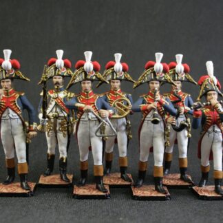 Tin soldier 54 mm Model Set of tin soldiers Second set Band of the Grenadier Regiment France 1812 Historical Miniature Napoleonic