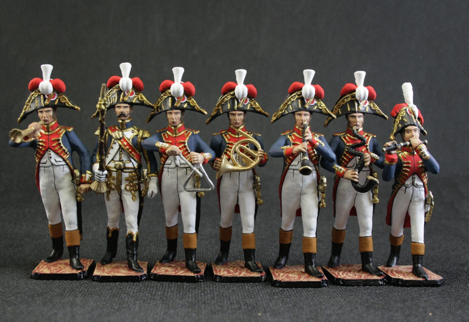 Tin soldier 54 mm Model Set of tin soldiers Second set Band of the Grenadier Regiment France 1812 Historical Miniature Napoleonic - Image 2