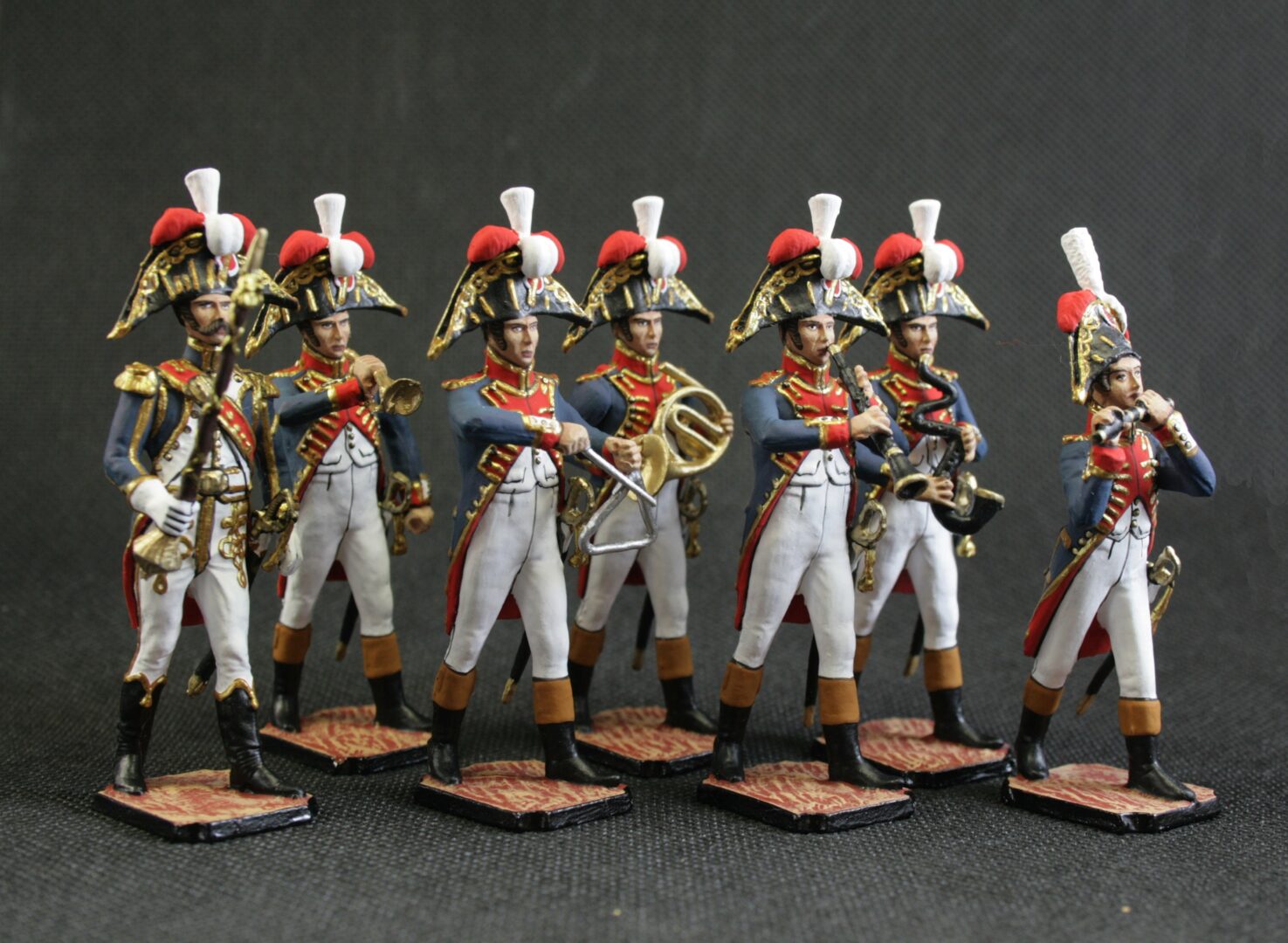 Tin soldier 54 mm Model Set of tin soldiers Second set Band of the Grenadier Regiment France 1812 Historical Miniature Napoleonic - Image 3