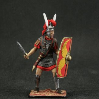 Collectible tin toy soldier 54 mm Painted Historical Miniature Ancient Rome. Roman centurion, early 1st century AD.