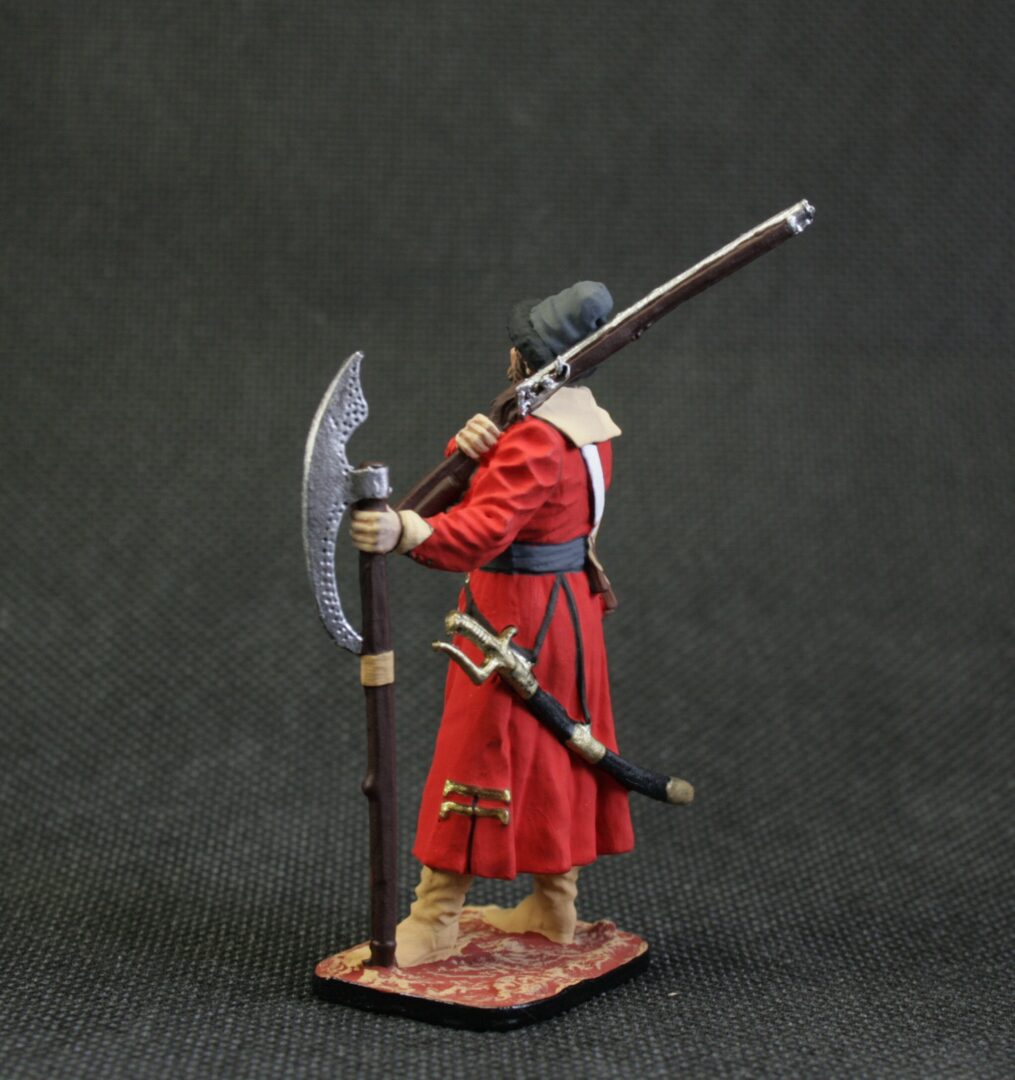 Collectible tin toy soldier 54 mm Painted Historical Miniature Moscow Strelets, 17th century - Image 4