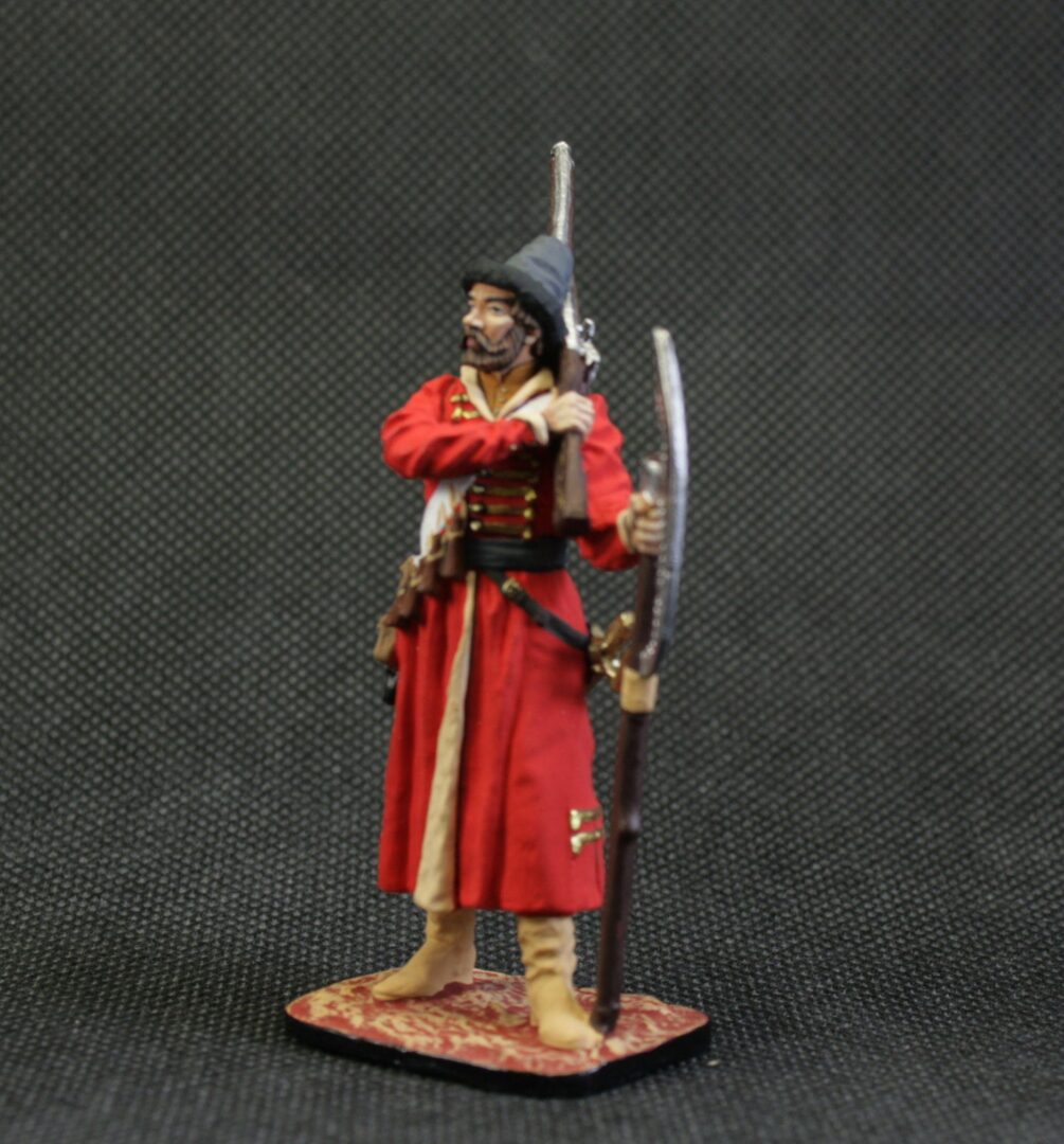 Collectible tin toy soldier 54 mm Painted Historical Miniature Moscow Strelets, 17th century - Image 5