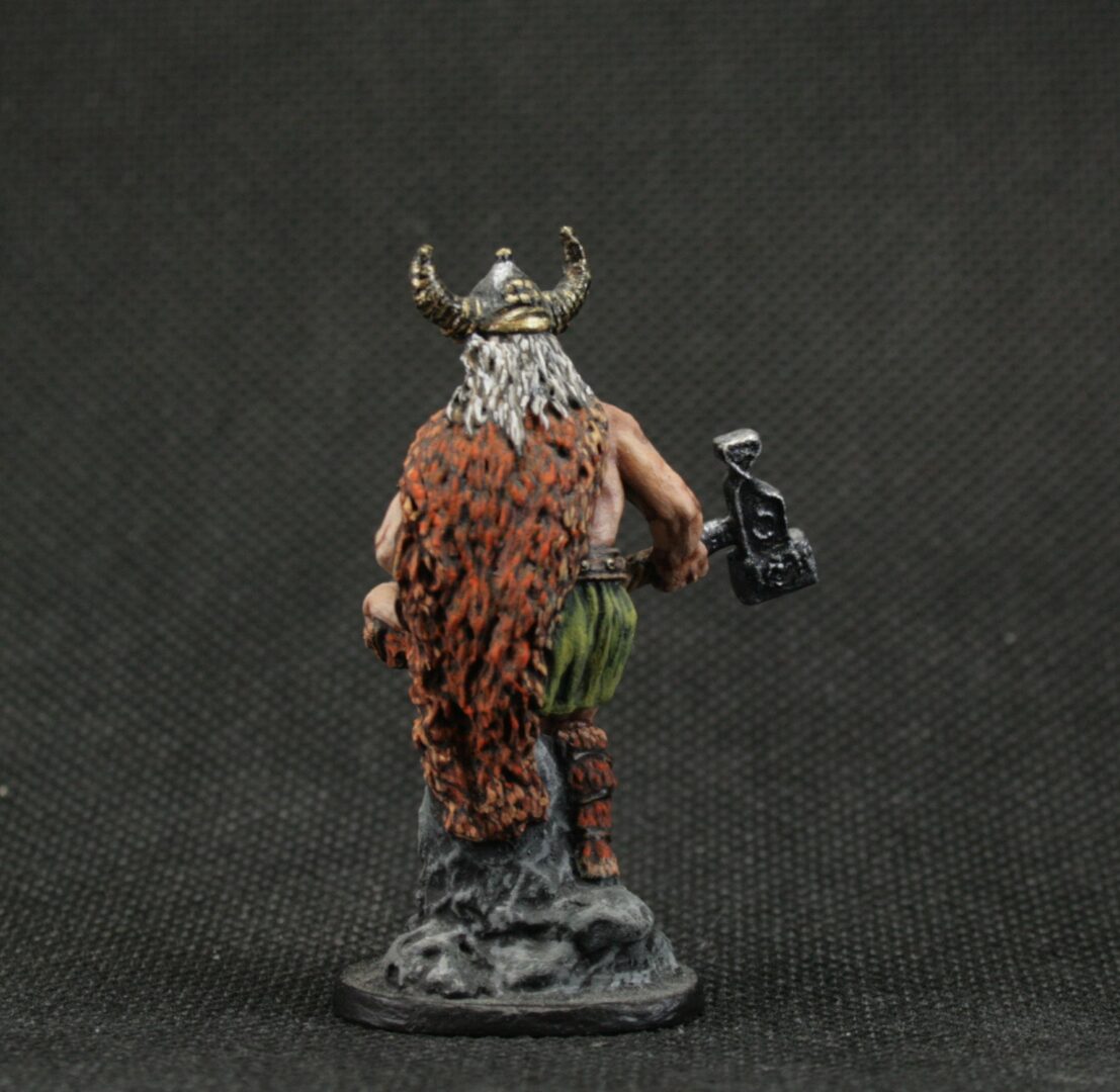 tin toy soldier 54 mm Scale 1/32 Painted Figurine Historical Miniature Viking. Thor, god of thunder and storm. Gift for him unique - Image 4