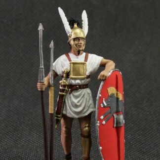 Collectible tin toy soldier 54 mm Painted Historical Miniature Ancient Rome. Roman legionnaire, 3rd-2nd centuries. BC.