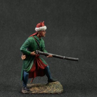 Collectible tin toy soldier 54 mm Painted Historical Miniature Shooter Ottoman Empire.