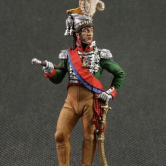 Painted tin soldier 54 mm Scale 1/32 Historical miniature Napoleonic wars King of Naples Marshal of France Joachim Murat 1810-12