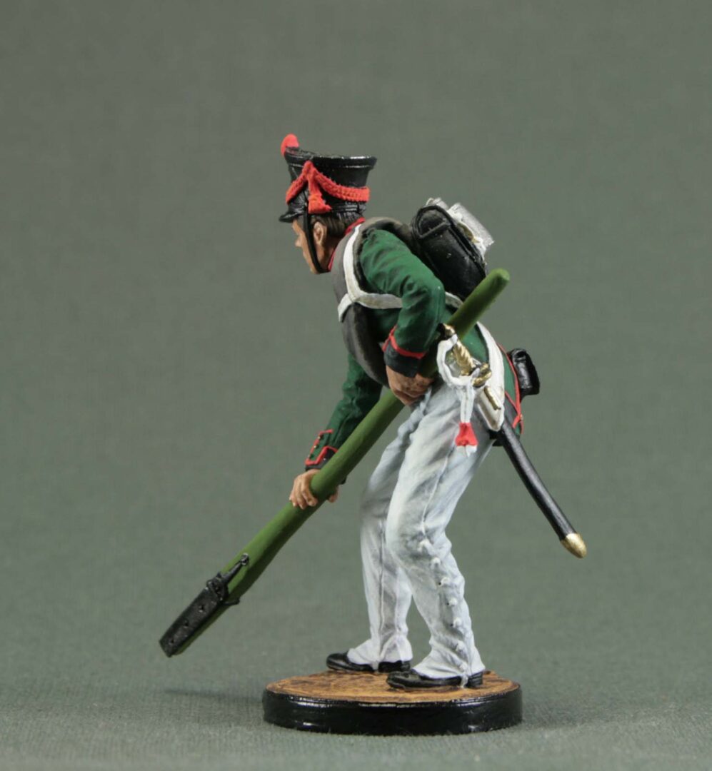 Hand-painted Napoleonic tin soldier 54 mm.