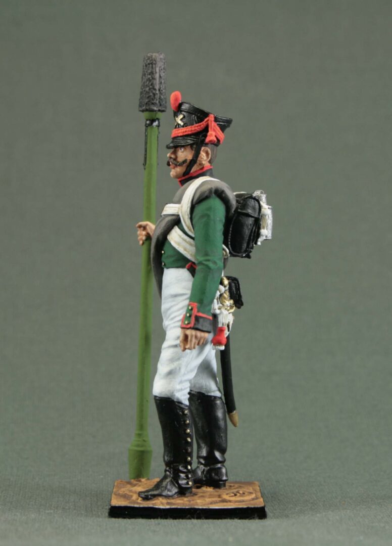 Hand-painted Napoleonic tin soldier 54 mm.